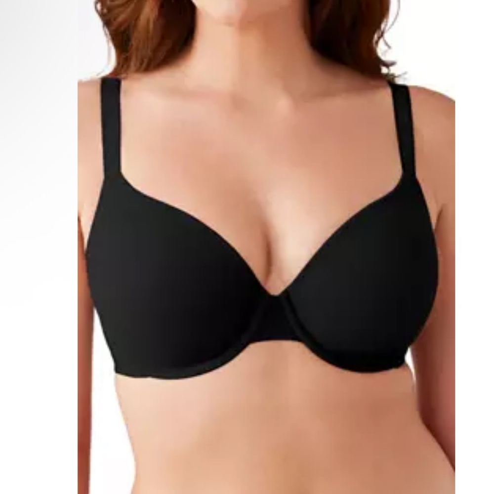 Wacoal 855387 Shape‎ Revelation Shallow Contour Underwire Bra Black 38G